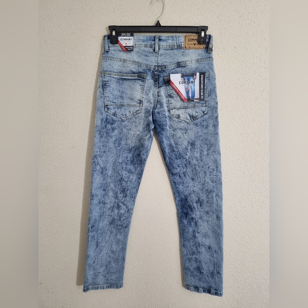 Blue Polo Shirt and Acid Wash Jeans - Picture 8 of 10